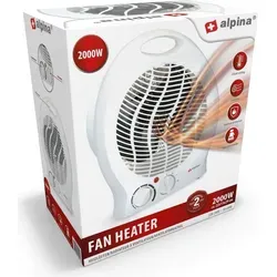 Heizstrahler Heizlüfter - effizienter Elektroheizer für wohlige Wärme - Heizlüfter mit 3 Heizstufen und einstellbarem Raumthermostat für optimale Temperaturkontrolle. Ideal für Zuhause oder Büro, sicher dank Überhitzungsschutz und Kippsicherung.