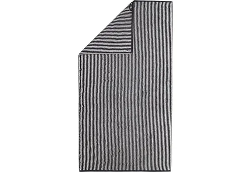 Cawö Handtücher ZOOM 121 Streifen schwarz in schwarz von Cawö