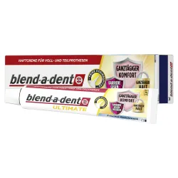 Procter & Gamble Service GmbH blend-a-dent Ultimate Haftcreme, Frischer Geschmack, Zahnhaftcreme für Voll- und Teilprothesen, 40 g - Tube 8700216619721