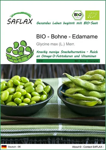 SAFLAX Gemüsesamen SAFLAX - Samen - BIO - Bohne - Edamame
