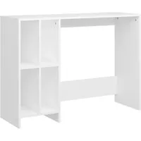 vidaXL Computertisch mit 4 Regalböden - Moderner Schreibtisch für effizientes Arbeiten - Schreibtisch mit 4 Regalböden, ideal für kleine Büros oder Home Office. Bietet zusätzlichen Stauraum für Bücher und Materialien, perfekt für eine organisierte Arbeitsumgebung.