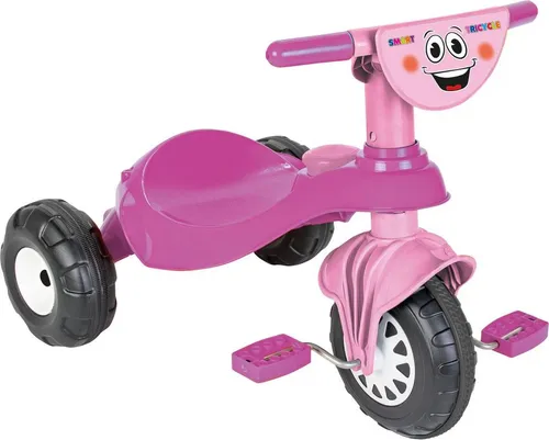 Pilsan Dreirad Smart 07132 - Spaß und Sicherheit für kleine Entdecker - Dreirad für Kinder ab 3 Jahren, mit Pedalen und Hupe für mehr Fahrspaß. Ideal zur Förderung motorischer Fähigkeiten und koordinierter Bewegungen. Maximale Traglast: 35 kg.