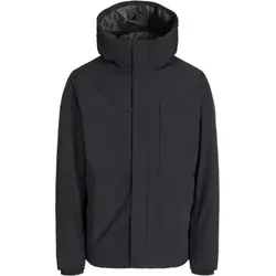 Jack & Jones Übergangsjacke Schwarz - S, Nachhaltig & Stilvoll - Modische Übergangsjacke aus recyceltem Polyester, mit Kapuze und elastischen Ärmelabschlüssen für optimalen Tragekomfort. Ideal für den Alltag!