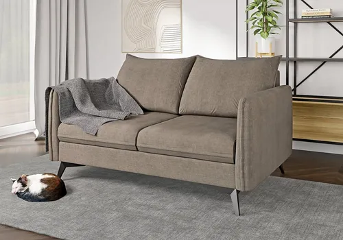 S-Style Möbel 2-Sitzer Sofa Azalea mit Metallfüßen