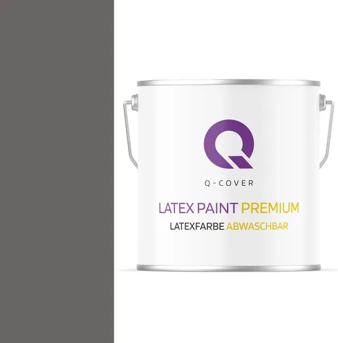 Latexfarbe Abwaschbar 2L Graphit 5 L | Innenfarbe | Wandfarbe | Deckenfarbe Klasse 2 Mattfarbe Für Allergiker Scheuerfest Geruchlos Frei