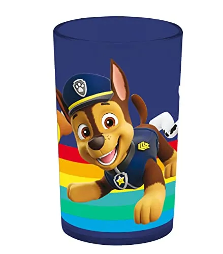 PAW Patrol Trinkbecher Kinder 250 ml - Kinderbecher aus Kunststoff, wiederverwendbarer Motivbecher für Kaltgetränke - Pausenbecher für Schule, Kindergarten und unterwegs