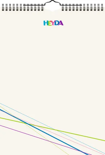 Heyda Kreativkalender Kalender Bastelkalender immerwährend Din A4 beige 2070472