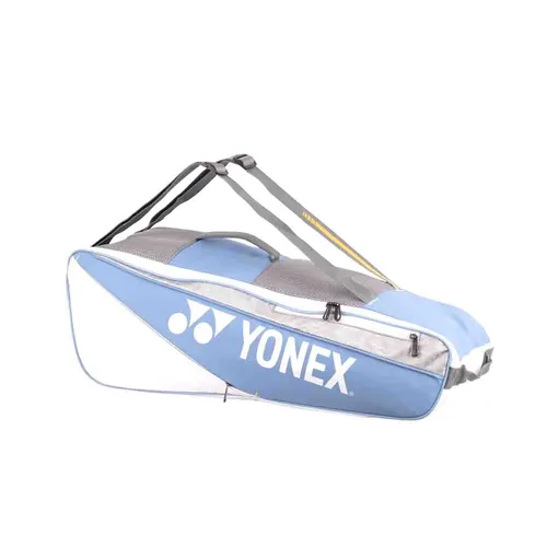 Yonex Racketbag Club Racket 2025 - 6er Schlägertasche in Hellblau - Tennisschläger Racketbag mit 2 Hauptfächern für bis zu 6 Schläger, ideal für Freizeitspieler. Robustes Material und praktisches Rucksacktragesystem sorgen für hohen Tragekomfort.