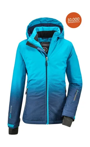 Killtec Mädchen Lynge Funktionsjacke mit Kapuze, Blau, 116 EU - Funktionsjacke für Mädchen mit 10.000 mm Wassersäule, wasserdicht und winddicht. Ideal für Outdoor-Aktivitäten dank praktischer Taschen mit Reißverschlüssen.