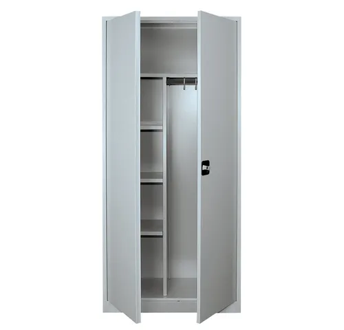 Steelboxx Mehrzweckschrank 2-türig 180x80x38,3cm - Hochschrank mit Garderobenteil, langlebige Stahl-Konstruktion, keine Montage nötig – ideal für flexible Nutzung und hohe Stabilität.