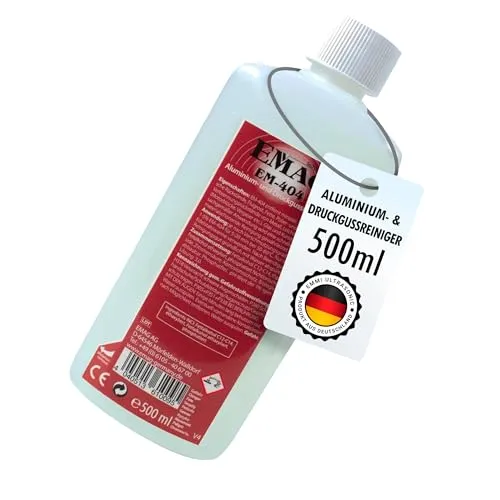 Emag EM-404 Ultraschallreiniger Konzentrat 500 ml, Reinigungsflüssigkeit für Brillen Schmuck Uhren, Reinigungsmittel für Ultraschallbad, Ultraschall Reinigungsmittel für Glas und Metall