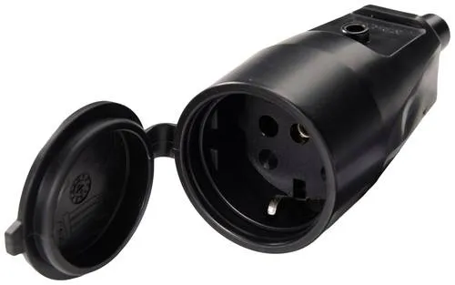 Martin Kaiser 552/sw Schutzkontaktkupplung PVC 250V Schwarz IP44