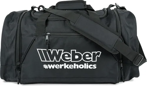 Weber #Werkeholics Reisetasche schwarz ca. 40L Sporttasche Schultertasche Trainingstasche Fitnesstasche Saunatasche