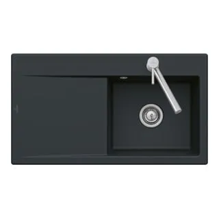 Produktbild Villeroy & Boch Küchenspülbecken „Subway Style“ 45 flat in Pure Black