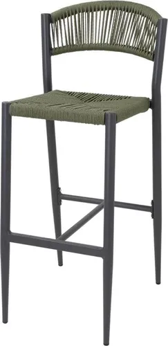 Produktbild Bolero Eden PE Twist Rattan Outdoor Barhocker Grün (2 Stück)