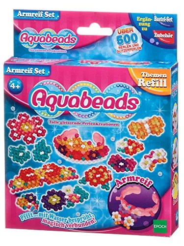 Aquabeads 79918 Armreif Set - Bastelset Themen Nachfüllset, 500 Perlen