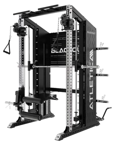 ATLETICA Blackout | Premium Kraftstation mit Edelstahl-Uprights für höchste Stabilität