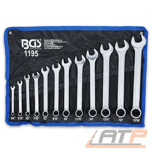 BGS Maulringschlüssel-Satz Zoll 1/4