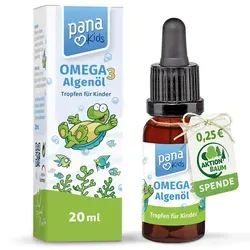 PanaKids Omega 3 Tropfen für Kinder ab 4 Jahren – vegan mit Algenöl