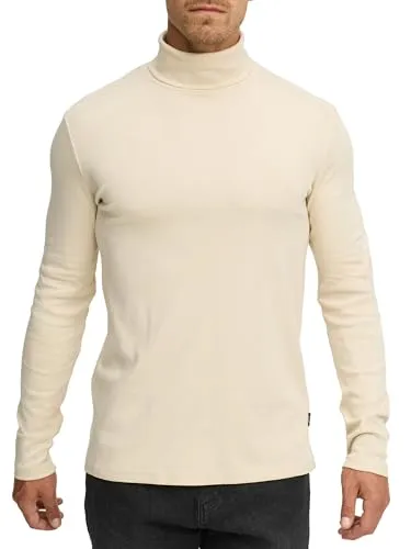 Indicode Herren Eagon Langarmshirt mit Rollkragen | Elegantes Longsleeve für Männer Fog, XXL - Klassisches Langarmshirt mit Rollkragen, ideal für Alltag und Büro. Weiches, elastisches Material sorgt für hohen Tragekomfort. Vielseitig kombinierbar und zeitlos im Design.