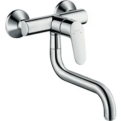 hansgrohe Küchen Armatur Focus M41 1jet 31825000 - Armaturen mit schwenkbarem Auslauf und Keramikkartusche für präzise Steuerung, ideal für moderne Küchen.