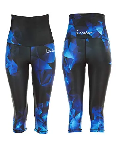 Winshape Damen Functional Power Shape HWL202 ¾-Leggings - Leggings mit Bauch-Weg-Effekt durch Core Stability-Bund, ideal für Fitness, Pilates und Yoga, aus atmungsaktivem Funktionsstoff mit leichtem Kompressionseffekt.