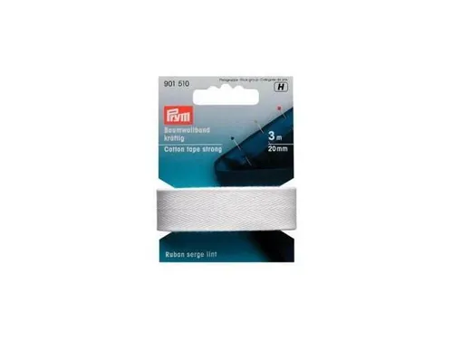 Prym Baumwollband kräftig 20 mm weiß