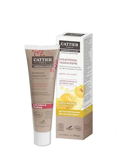 CATTIER PARIS Straffende Tagescreme - Zertifizierte Naturkosmetik - Mit Anti-Aging Komplex - 30ml