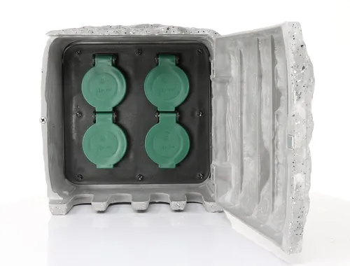 Die Bold GmbH Gartensteckdose Pepe - Wasserdicht mit 3m Outdoorkabel - Außensteckdose mit IP44 Schutz, ideal für Garten und Terrasse. Hohe Leistung von bis zu 3680 Watt für vielseitige Elektrogeräte, sicher und langlebig.