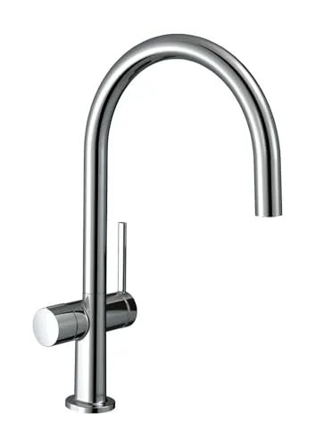 hansgrohe Talis M54 Küchenarmatur mit Geräteabsperrventil - Armatur für die Küche mit hohem Auslauf (ComfortZone 220) und 360° drehbar. Ideal für schnelles Befüllen von Töpfen und ausgestattet mit AirPower für einen spritzfreien Wasserstrahl.