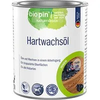Biopin Hartwachsöl 0,75L - Hochwertiger Holzschutz - Holz-Öle, schützendes Hartwachsöl für langlebigen Schutz und natürliche Optik von Holzoberflächen.