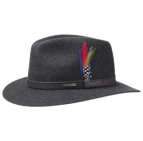 Stetson Filzhut 59/L - Eleganter Wollhut - Caps & Hüte, aus 100% Wolle gefertigt, bietet stilvollen Schutz vor Kälte und verleiht jedem Outfit einen Hauch von Klasse.