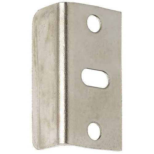 Winkelschließblech (Möbelschließblech) zum Schrauben 30x11x11mm Stahl vernickelt