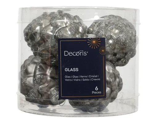 Weihnachtsbaumschmuck Grau von Kaemingk