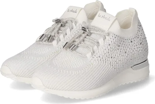 La Strada Damen Slipper in Silber, Größe 42 - Sneaker mit glänzenden Glitzerdetails, ideal für stylische Outfits. Der Schnellschnürverschluss sorgt für einfachen Einstieg und die gepolsterte Decksohle für hohen Tragekomfort. Perfekt für modebewusste Frauen!