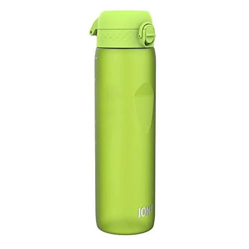ION8 1 Liter Trinkflasche – Auslaufsicher, Einhandöffnung, BPA-frei, Grün