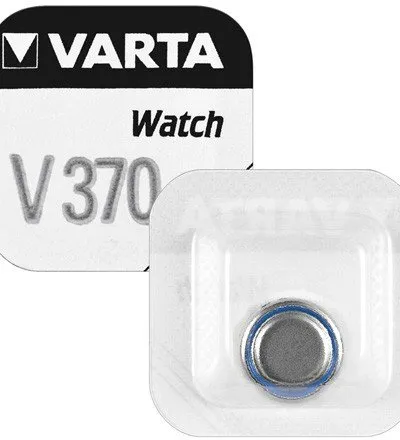 Varta V370/SR69 Knopfzelle Silberoxid - Uhrenbatterie, 1 Stück