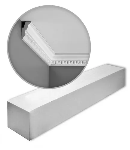 Orac Decor C212 LUXXUS Zierleisten - 16 Stuckleisten Set - Stuckleisten aus hochwertigem Purotouch®-Material, vorgrundiert und ideal für Innen- und Außenbereiche. Leicht, robust und extrem maßhaltig, perfekt für stilvolle Deckenverzierungen.