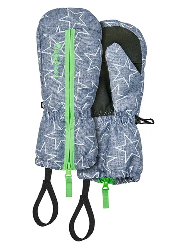 Playshoes Funktionsfäustlinge in Blau, Größe 80-92 - Wasserabweisende und atmungsaktive Babyhandschuhe in Blau, ideal für kalte Tage. Größe 80-92, mit reflektierenden Details für bessere Sichtbarkeit.