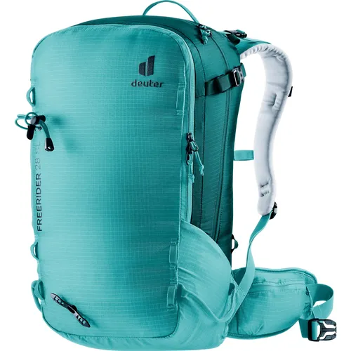 deuter Freerider 28 SL Damen Skitouren Rucksack - Robuster Rucksack für Skitouren mit cleverer Fachaufteilung und Fleece-gefüttertem Brillenfach. Ideal für Sicherheit und Komfort auf der Piste.