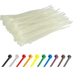 Gocableties Kabelbinder 100 Stück 250mm x 2,5mm in Weiß - Ordnung für Heim und Garten mit 100 robusten Kabelbindern in Weiß, 250 mm x 2,5 mm. Ideal für vielseitige Anwendungen, wetterfest und mit 8,1 kg Zugfestigkeit – für sichere Kabelführung in jeder Umgebung.