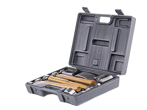 YATO Ausbeulhammer-Satz YT-4590 - Hämmer, 7-teiliges Set für professionelle Ausbeularbeiten, ideal für Karosseriebau und Fahrzeugreparaturen.