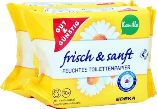 G&G Nawilżony Papier Toaletowy Rumianek 2-pack Edeka 4311501679913
