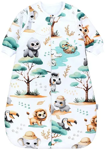 TupTam Babyschlafsack 2.5 TOG - Hochwertiger Ganzjahresschlafsack mit abnehmbaren Ärmeln, OEKO-TEX-zertifiziert, bietet Wärme und Sicherheit für dein Baby, ideal für eine gesunde Entwicklung.