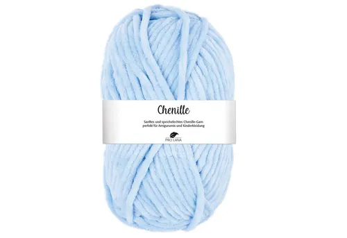 Pro Lana CHENILLE Garn Häkelwolle, 110 m (samtig weiche und stabile Chenille Wolle), 100 g