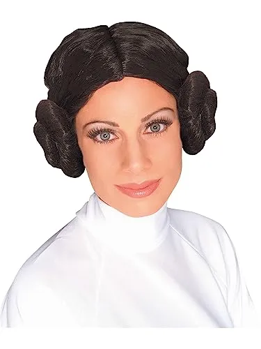 Rubie's Official Star Wars Prinzessin Leia-Perücke in schwarz von Rubies