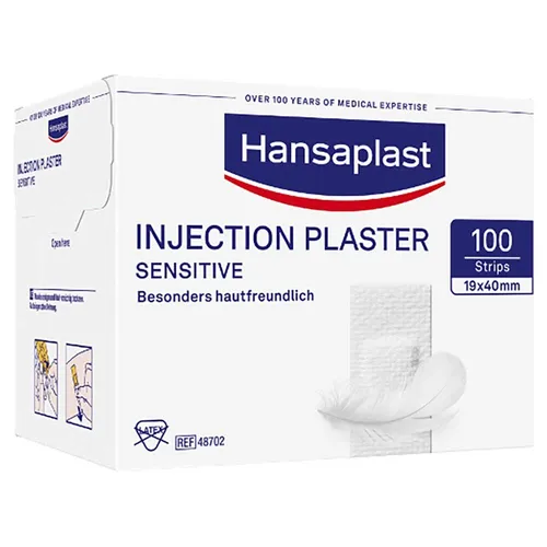 Hansaplast Sensitive Injektionspflaster 1,9 x 4 cm, 100 Stück