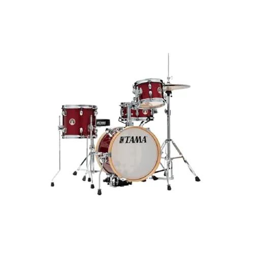 TAMA Club Jam Flyer Ultra Compact Shell Kit - Ultra-kompaktes Akustik Drumset, ideal für kleine Räume und mobile Musiker, bietet hervorragenden Klang und Mobilität.