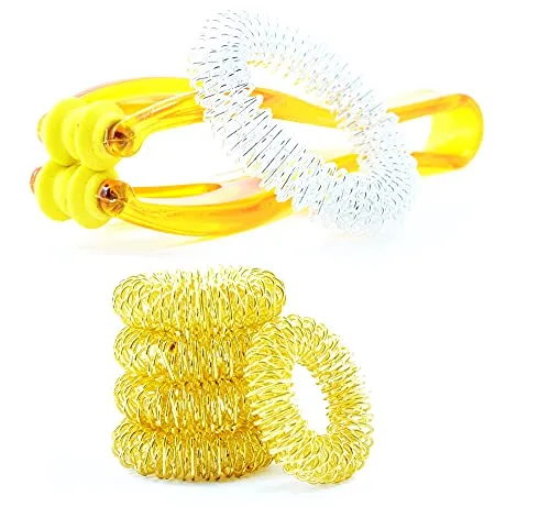 TATTVA Handmassage Set PREMIUM [3-Anwendungen] -2025- Finger Massage Ring | Massageringe Handgelenk | EXTRA Handmassage Tool | Akupressur und Meridian Massage !