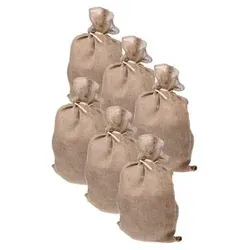 Jutesack Kartoffelsack Pflanzsack Jute Säcke Getreidesack Nuss Sack Apfelsack Pflanzenschutz 85x50 cm 6 Stück
